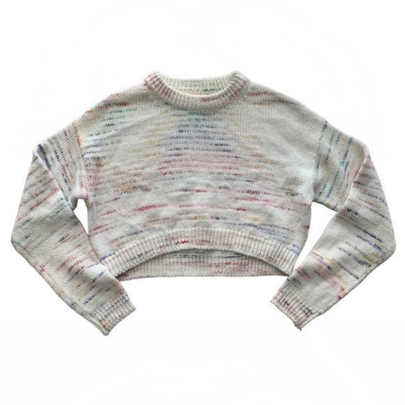 Urban Outfitters Sweaters - Urban Outfitters XS Confetti Crew Neck Cropped Sweater Knit